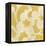 Suzani Silhouette in Yellow I-Chariklia Zarris-Framed Stretched Canvas