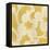 Suzani Silhouette in Yellow I-Chariklia Zarris-Framed Stretched Canvas