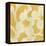 Suzani Silhouette in Yellow I-Chariklia Zarris-Framed Stretched Canvas