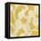 Suzani Silhouette in Yellow I-Chariklia Zarris-Framed Stretched Canvas