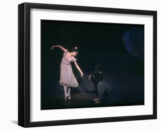 Suzanne Farrell in New York City Ballet Production of A Midsummer Night's Dream-Gjon Mili-Framed Premium Photographic Print