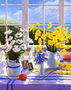 Yellow Daisies by Suzanne Hoefler