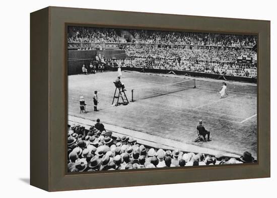 Suzanne Lenglen Playing Miss Mckane, Wimbledon, London, 1926-1927-null-Framed Premier Image Canvas