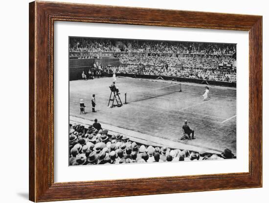 Suzanne Lenglen Playing Miss Mckane, Wimbledon, London, 1926-1927-null-Framed Giclee Print