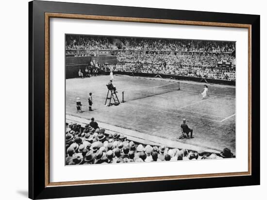 Suzanne Lenglen Playing Miss Mckane, Wimbledon, London, 1926-1927-null-Framed Giclee Print