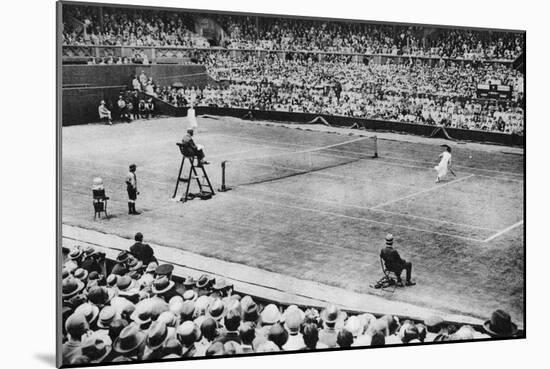 Suzanne Lenglen Playing Miss Mckane, Wimbledon, London, 1926-1927-null-Mounted Giclee Print