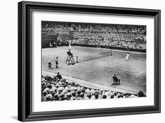 Suzanne Lenglen Playing Miss Mckane, Wimbledon, London, 1926-1927-null-Framed Giclee Print