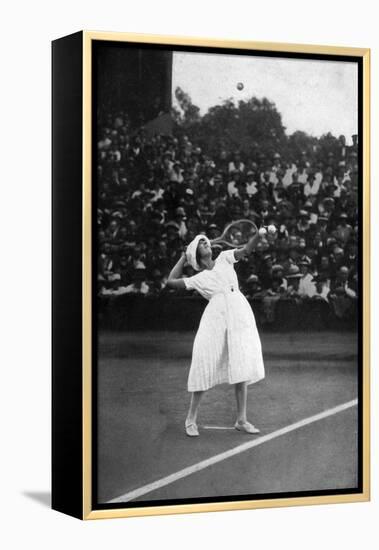 Suzanne Lenglen Winning Her First Championship at Wimbledon, 1919-null-Framed Premier Image Canvas