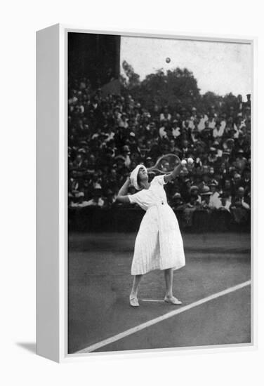 Suzanne Lenglen Winning Her First Championship at Wimbledon, 1919-null-Framed Premier Image Canvas