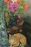 Bouquet and a Cat, 1919-Suzanne Valadon-Giclee Print