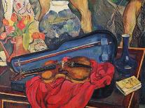 Woman with a Double Bass, 1908-Suzanne Valadon-Framed Giclee Print