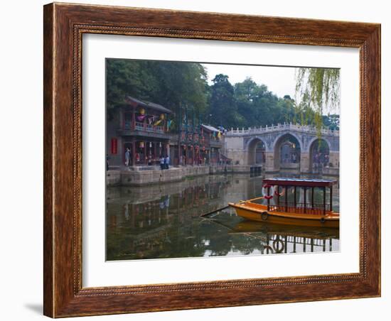 Suzhou Market Street at the Summer Palace Or Yihe Yuan, Bejing, China, Asia-Michael Runkel-Framed Photographic Print