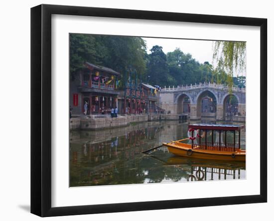 Suzhou Market Street at the Summer Palace Or Yihe Yuan, Bejing, China, Asia-Michael Runkel-Framed Photographic Print