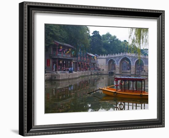 Suzhou Market Street at the Summer Palace Or Yihe Yuan, Bejing, China, Asia-Michael Runkel-Framed Photographic Print