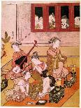 Lovers Plying a Rooster with Sake, C. 1767-Suzuki Harunobu-Giclee Print