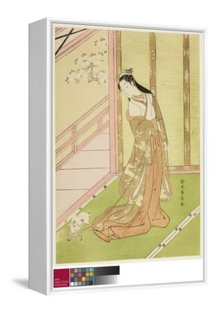 The Third Princess and Her Pet Cat, C.1767-68 (Colour
