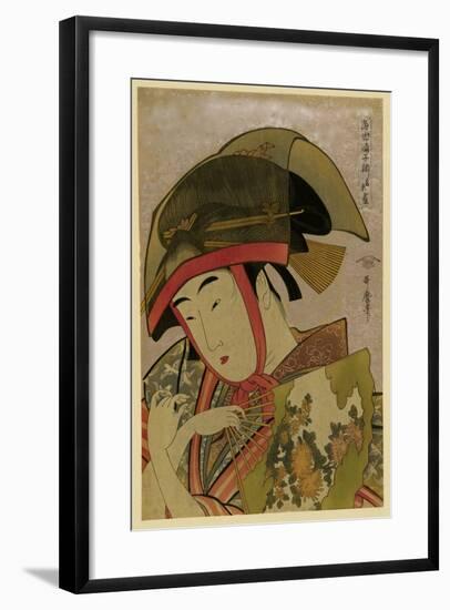 Suzume of Yoshiwara-Kitagawa Utamaro-Framed Art Print