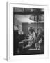 Suzy Creech, Typical Girl Known as a "Pigtailer" at Home Playing the Piano-Frank Scherschel-Framed Photographic Print