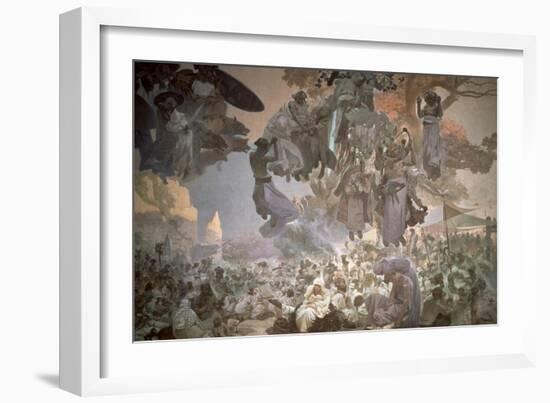 Svantovit Festival on the Island of Rugen, from the 'Slav Epic', 1912-Alphonse Mucha-Framed Giclee Print