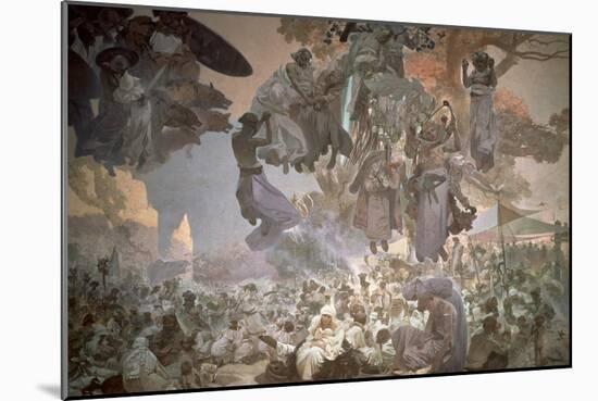 Svantovit Festival on the Island of Rugen, from the 'Slav Epic', 1912-Alphonse Mucha-Mounted Giclee Print