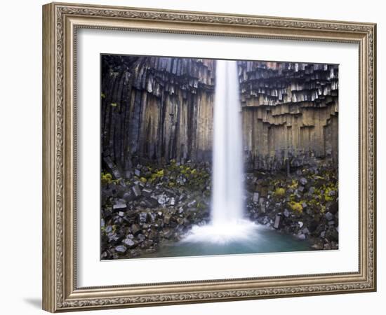 Svartifoss Waterfall in the Skaftafell National Park, Iceland, Polar Regions-Lee Frost-Framed Photographic Print