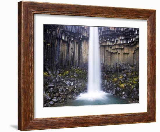 Svartifoss Waterfall in the Skaftafell National Park, Iceland, Polar Regions-Lee Frost-Framed Photographic Print