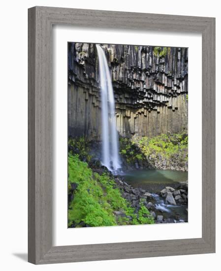 Svartifoss Waterfall, Skaftafell Park, Iceland-Michele Falzone-Framed Photographic Print