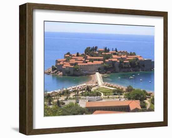 Sveti Stefan, Montenegro, Europe-Rolf Richardson-Framed Photographic Print