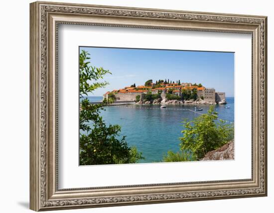 Sveti Stefan, near Budva, Montenegro.-null-Framed Photographic Print