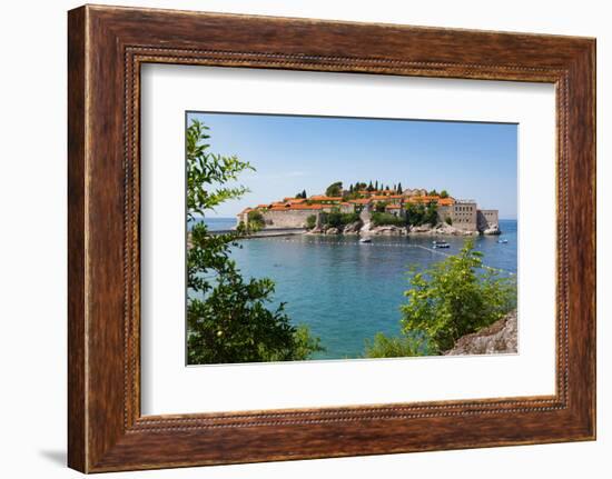 Sveti Stefan, near Budva, Montenegro.-null-Framed Photographic Print