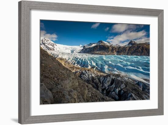 Svinafellsjokull Glacier in Skaftafell National Park, Iceland-null-Framed Photographic Print