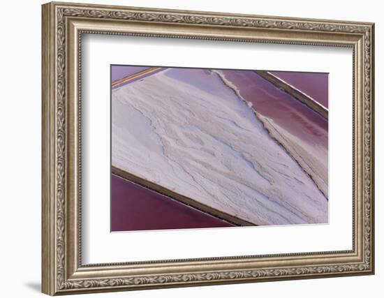 Swakopmund Saltworks, Aerial View, Namibia-Peter Adams-Framed Photographic Print