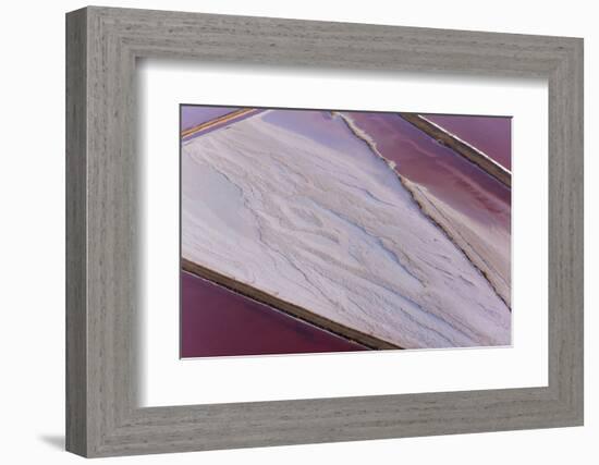 Swakopmund Saltworks, Aerial View, Namibia-Peter Adams-Framed Photographic Print