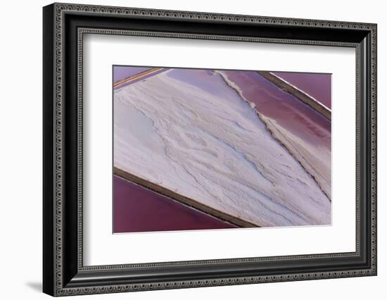 Swakopmund Saltworks, Aerial View, Namibia-Peter Adams-Framed Photographic Print