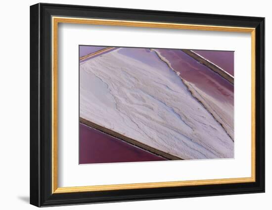 Swakopmund Saltworks, Aerial View, Namibia-Peter Adams-Framed Photographic Print