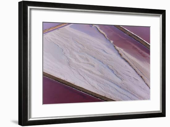 Swakopmund Saltworks, Aerial View, Namibia-Peter Adams-Framed Photographic Print