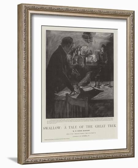 Swallow, a Tale of the Great Trek-William Hatherell-Framed Giclee Print