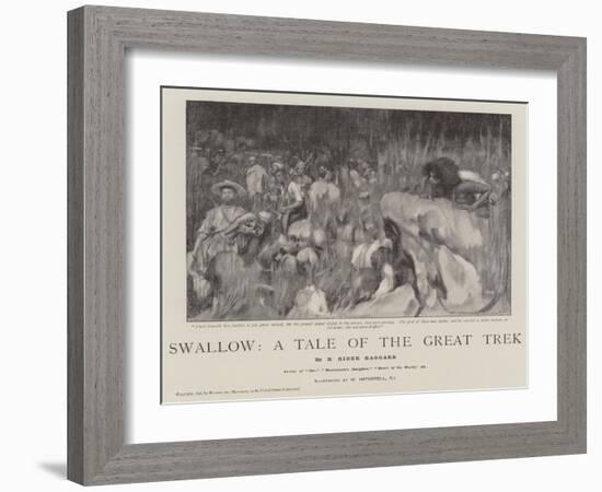 Swallow, a Tale of the Great Trek-William Hatherell-Framed Giclee Print