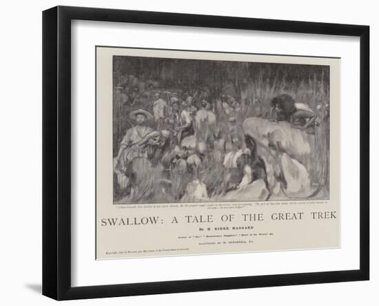 Swallow, a Tale of the Great Trek-William Hatherell-Framed Giclee Print