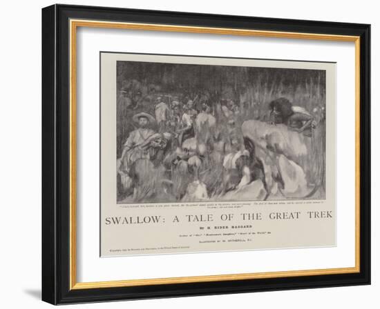 Swallow, a Tale of the Great Trek-William Hatherell-Framed Giclee Print