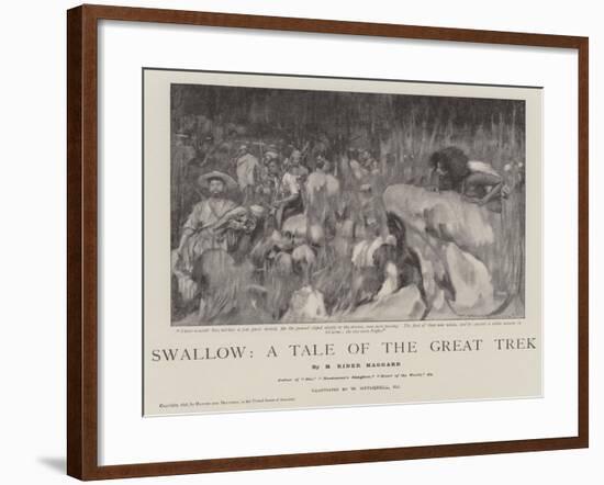 Swallow, a Tale of the Great Trek-William Hatherell-Framed Giclee Print