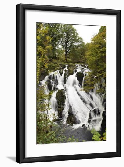 Swallow Falls in Autumn, Near Betwys-Y-Coed, on River Llugwy, Conwy, Wales, United Kingdom, Europe-Peter Barritt-Framed Photographic Print