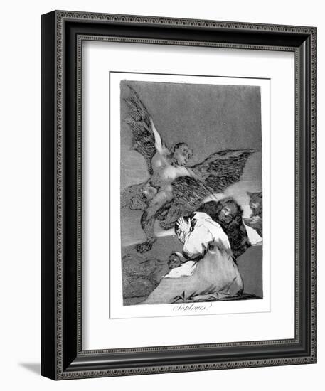 Swallow It, Dog, 1799-Francisco de Goya-Framed Giclee Print