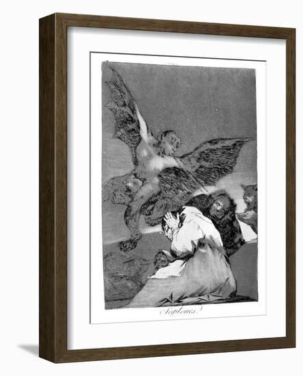 Swallow It, Dog, 1799-Francisco de Goya-Framed Giclee Print