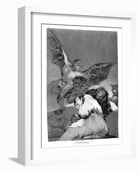 Swallow It, Dog, 1799-Francisco de Goya-Framed Giclee Print