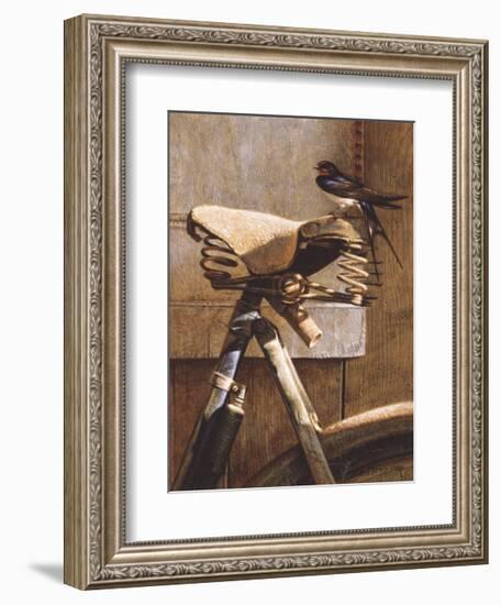 Swallow On Bicycle-Peter Munro-Framed Premium Giclee Print