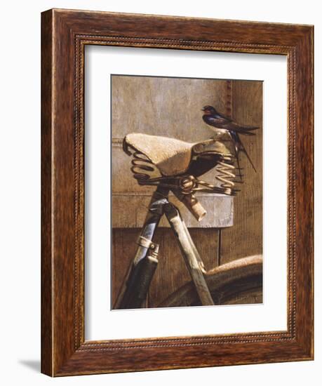 Swallow On Bicycle-Peter Munro-Framed Premium Giclee Print