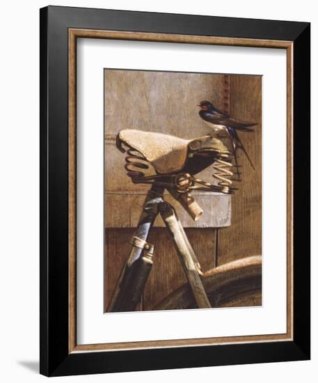 Swallow On Bicycle-Peter Munro-Framed Premium Giclee Print