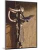 Swallow On Saddlery-Peter Munro-Mounted Premium Giclee Print