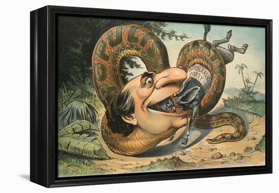 Swallowed!-JS Pughe-Framed Stretched Canvas